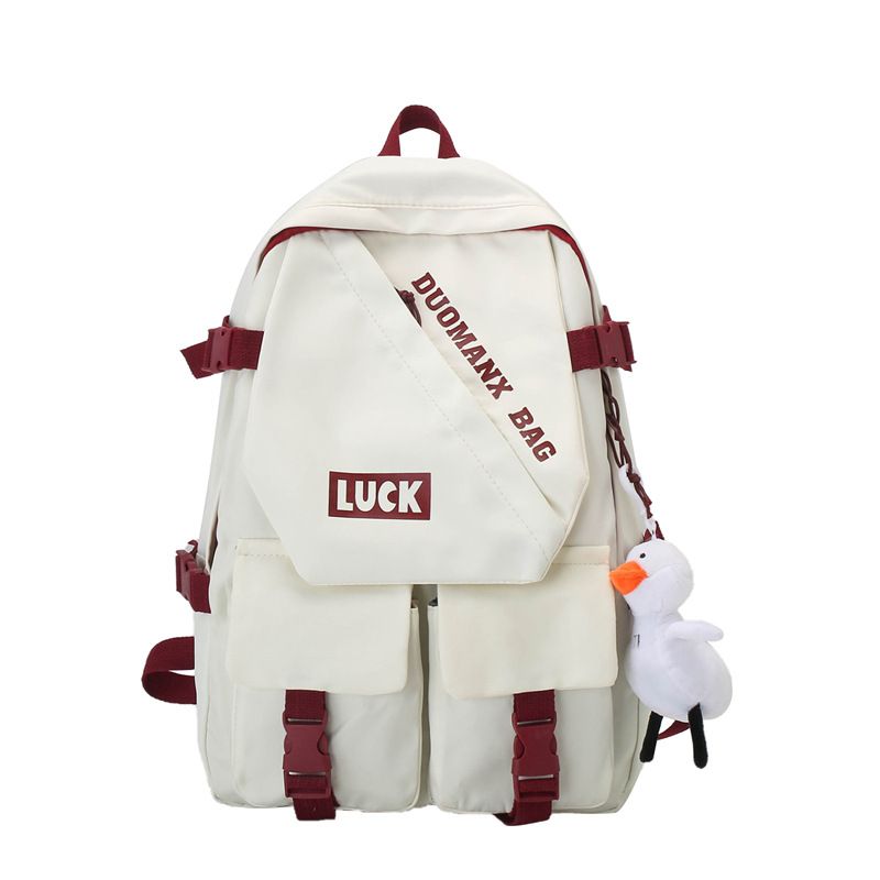 Backpack for girls, Insen series, versatile for middle and high school students, large capacity, high looks, handsome and trendy for men, backpack