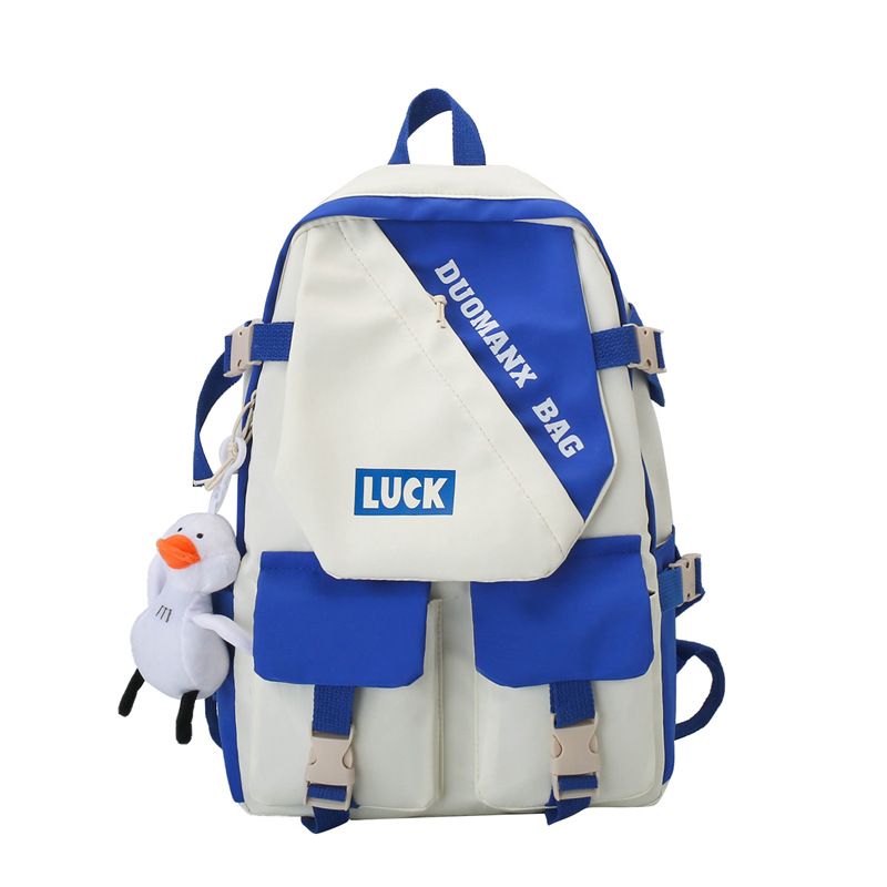 Backpack for girls, Insen series, versatile for middle and high school students, large capacity, high looks, handsome and trendy for men, backpack