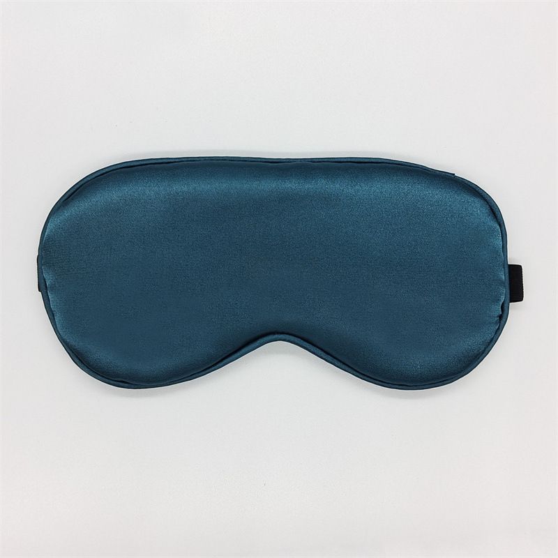 New double-sided silk like sleep eye mask with light blocking and elastic adjustment buckle, travel eye mask, solid color breathable beauty eye mask