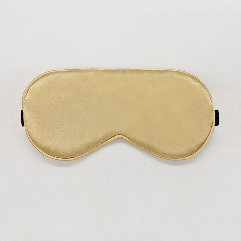 New double-sided silk like sleep eye mask with light blocking and elastic adjustment buckle, travel eye mask, solid color breathable beauty eye mask
