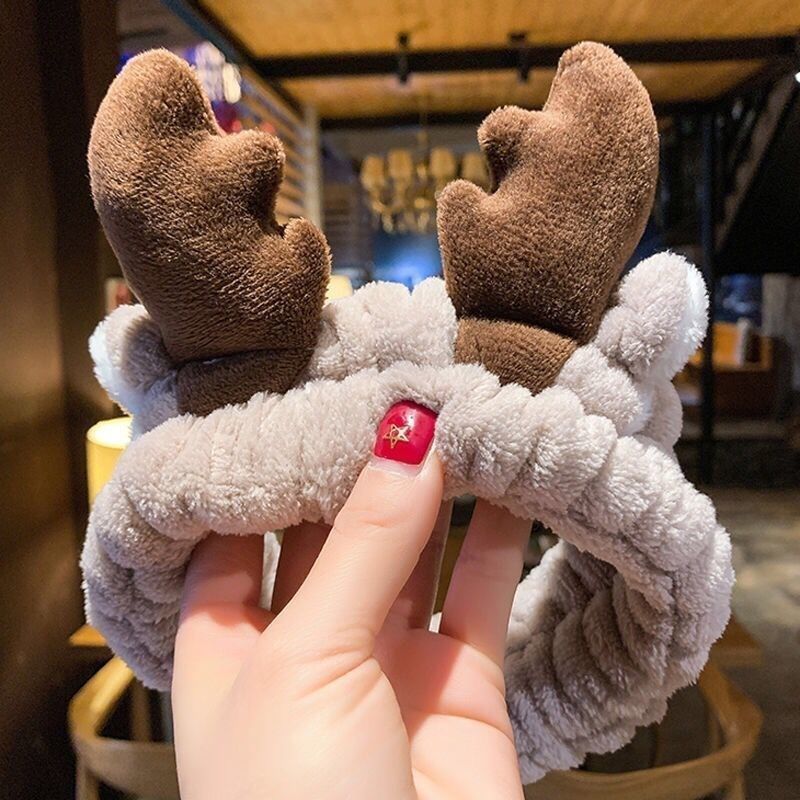 Female face wash headband headband, cute rabbit ear bow, wash and makeup hair tie headband, headband headband with hair accessories