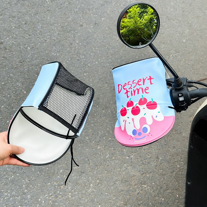 Electric bike sun protection gloves, summer sun protection gloves, UV resistant handlebar cover, waterproof, universal for electric bikes