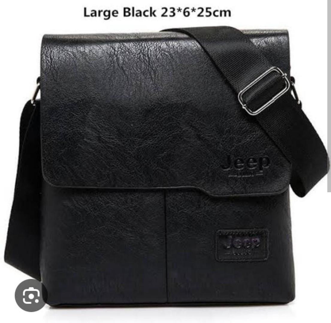 JEEP QUALITY FASHION BAGS.✅ JEEPBag, this men bag is a high end quality, with brown and black as variety colors available. It's of perfect size, can handle a package of a laptop. Suitable in any occas