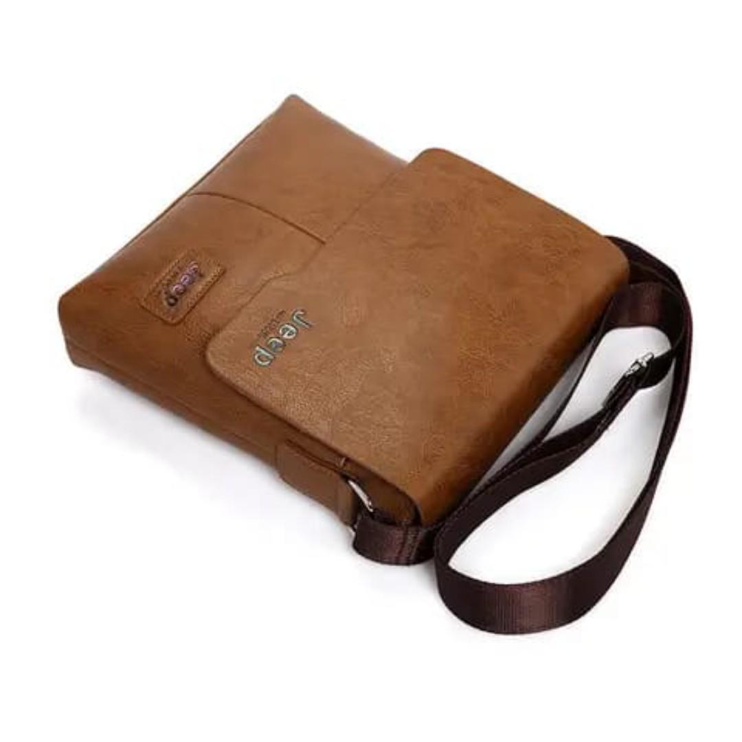 JEEP QUALITY FASHION BAGS.✅ JEEPBag, this men bag is a high end quality, with brown and black as variety colors available. It's of perfect size, can handle a package of a laptop. Suitable in any occas