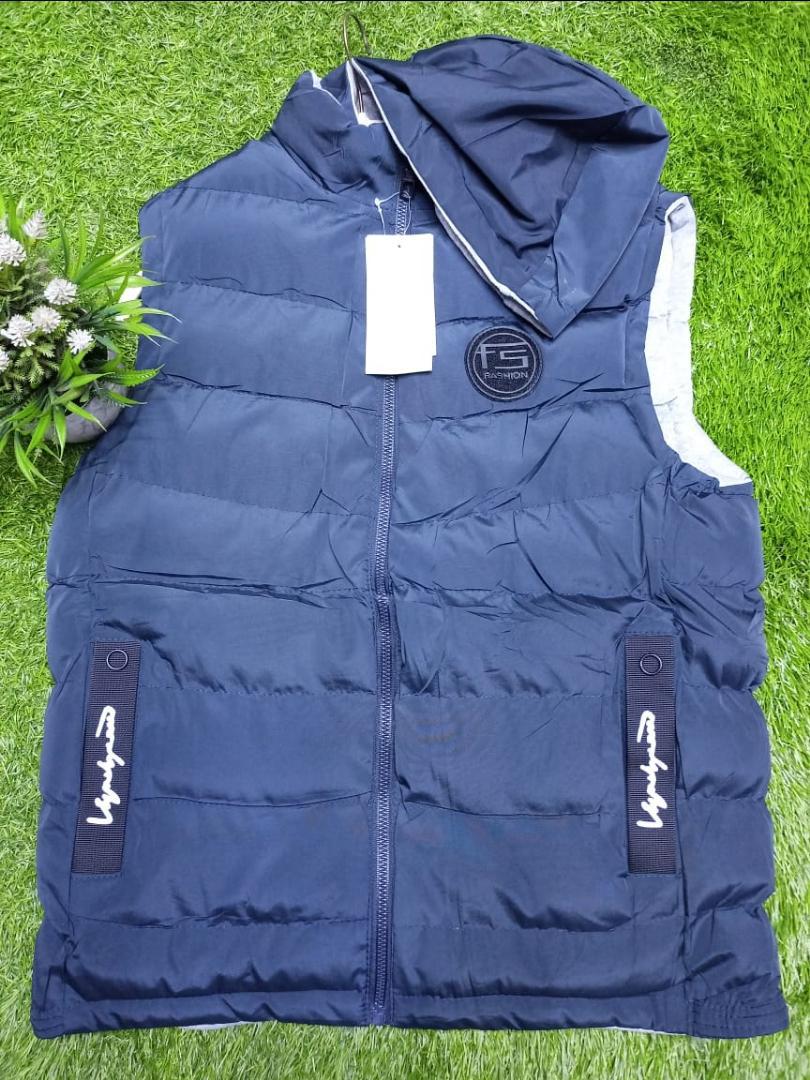 MEN BLACK HALF PUFFER JACKET✅Get this Sleeveless hooded jacket from your niumber one online store. It is indeed warm, cozy, in fashion and definitely goes with any wear - worn with both official and n