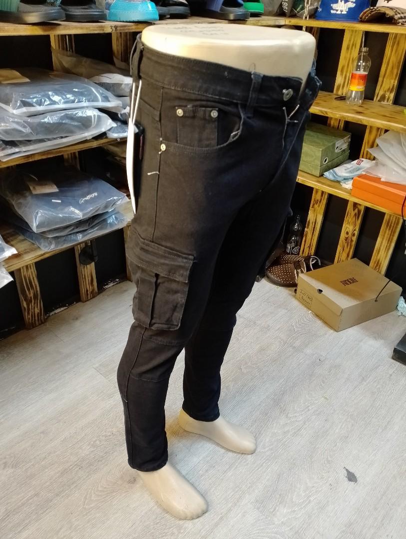 MEN SIDE POCKET MEN ✅This men jeans trouser is a high end quality and slightly stretchy, it is durable and fashionable. It's a hard material jeans marking it's durability. It is flexible and suitable