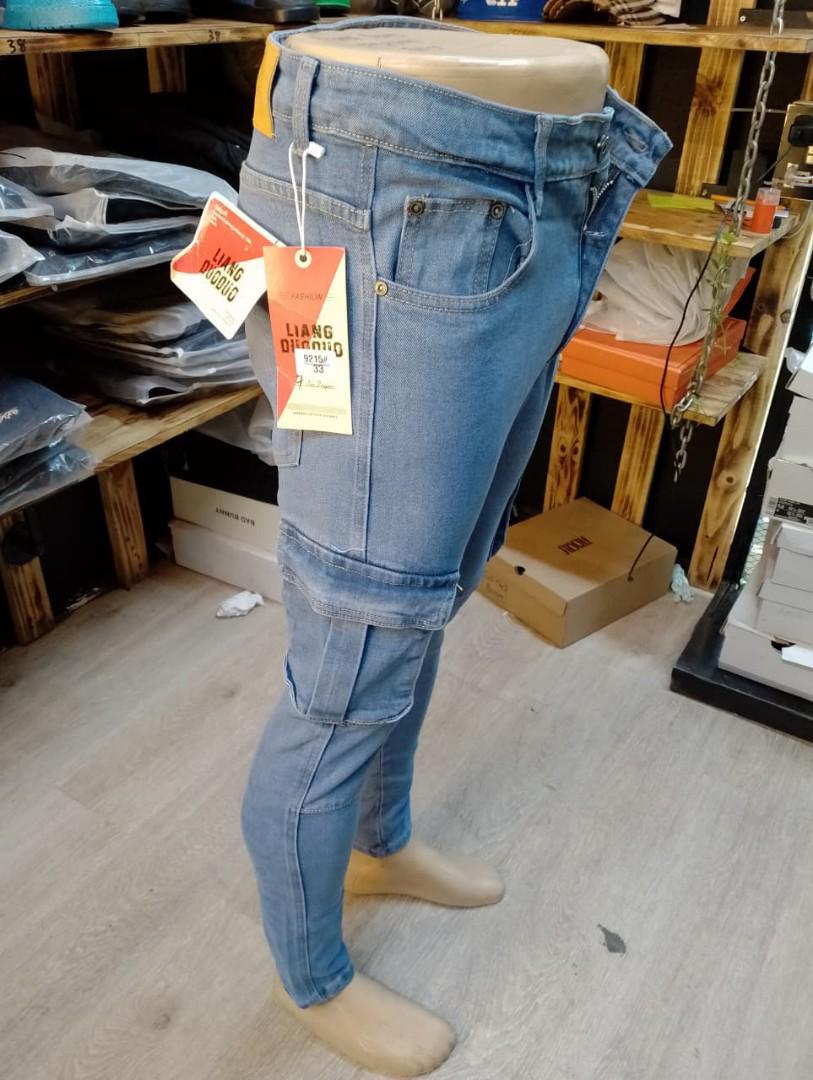 MEN SIDE POCKET MEN ✅This men jeans trouser is a high end quality and slightly stretchy, it is durable and fashionable. It's a hard material jeans marking it's durability. It is flexible and suitable