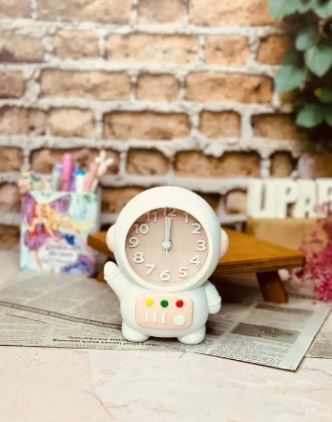 Creative Astronaut Student Bedside Alarm Clock, Personalized Craft alarm Clock, Kids alarm clock, back to school kids alarm clock, Living Room Bedroom Study Room Decoration