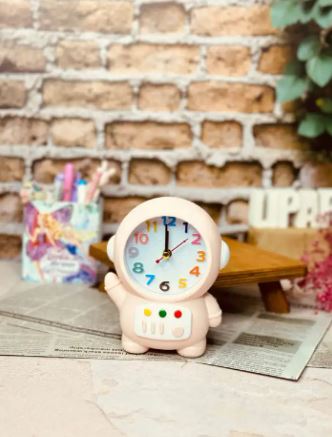 Creative Astronaut Student Bedside Alarm Clock, Personalized Craft alarm Clock, Kids alarm clock, back to school kids alarm clock, Living Room Bedroom Study Room Decoration