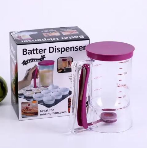 Batter dispenser ,Cake Batter Dispenser with Measuring Label for Cupcakes Muffins Baking Tool