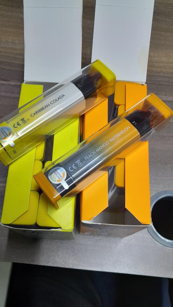 Vape Summer Luv, Banana Ice, Strawberry, OJ, Cherry Peach Lemonade, Berry Ice Cream, Caribbean Collada, Peach Mango Watermen – 4000 Puffs, Rechargeable, Prefilled, Activated Electronic Vaping Device