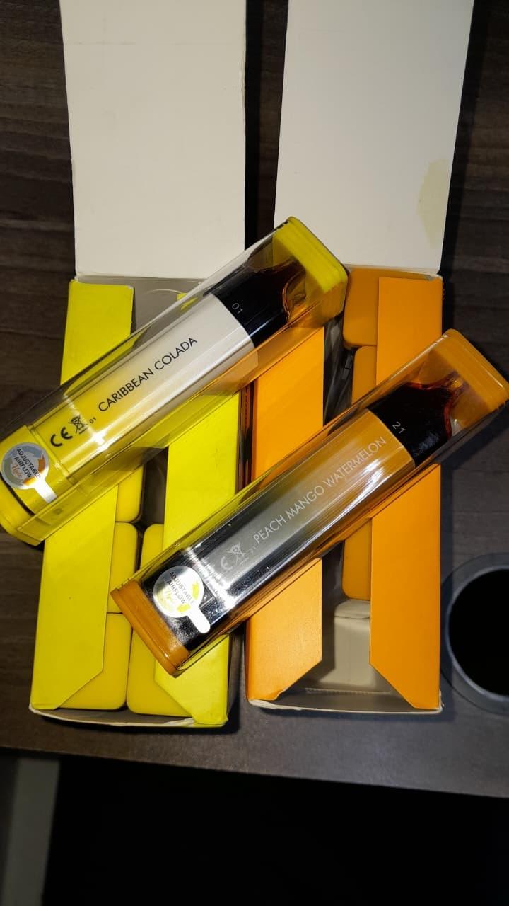 Vape Summer Luv, Banana Ice, Strawberry, OJ, Cherry Peach Lemonade, Berry Ice Cream, Caribbean Collada, Peach Mango Watermen – 4000 Puffs, Rechargeable, Prefilled, Activated Electronic Vaping Device
