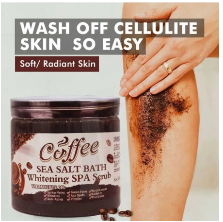 Coffee Body Scrub for Exfoliation and Smooth Skin, Deep Cleansing Sugar Scrub for All Skin Types, Removes Dead Skin, Leaves Skin Soft and Glowing, Available 1KG, 680G, 350G