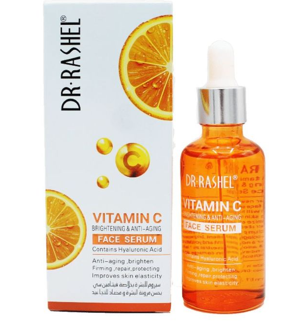 Dr Rashel Vitamin C Serum 30ml, Brightening Face Serum for Glowing Skin, Reduces Dark Spots, Evens Skin Tone, Hydrating and Anti-Aging