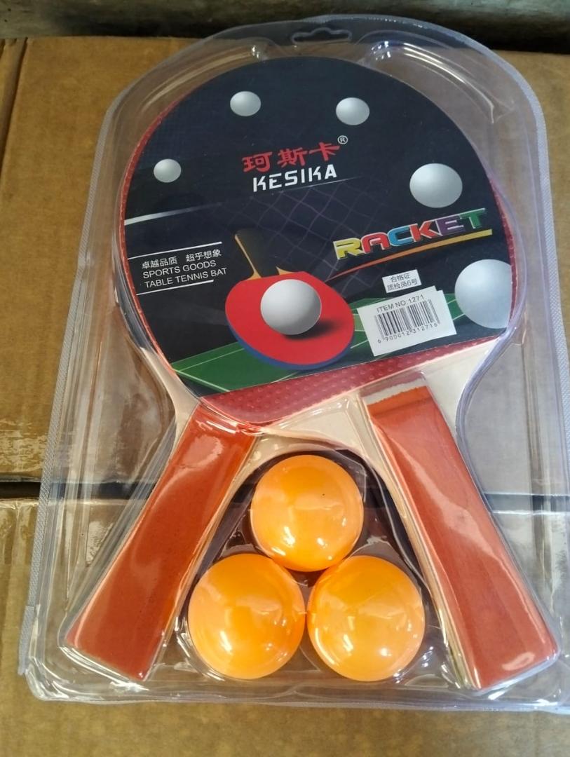 table tennis rackets plus tennis balls