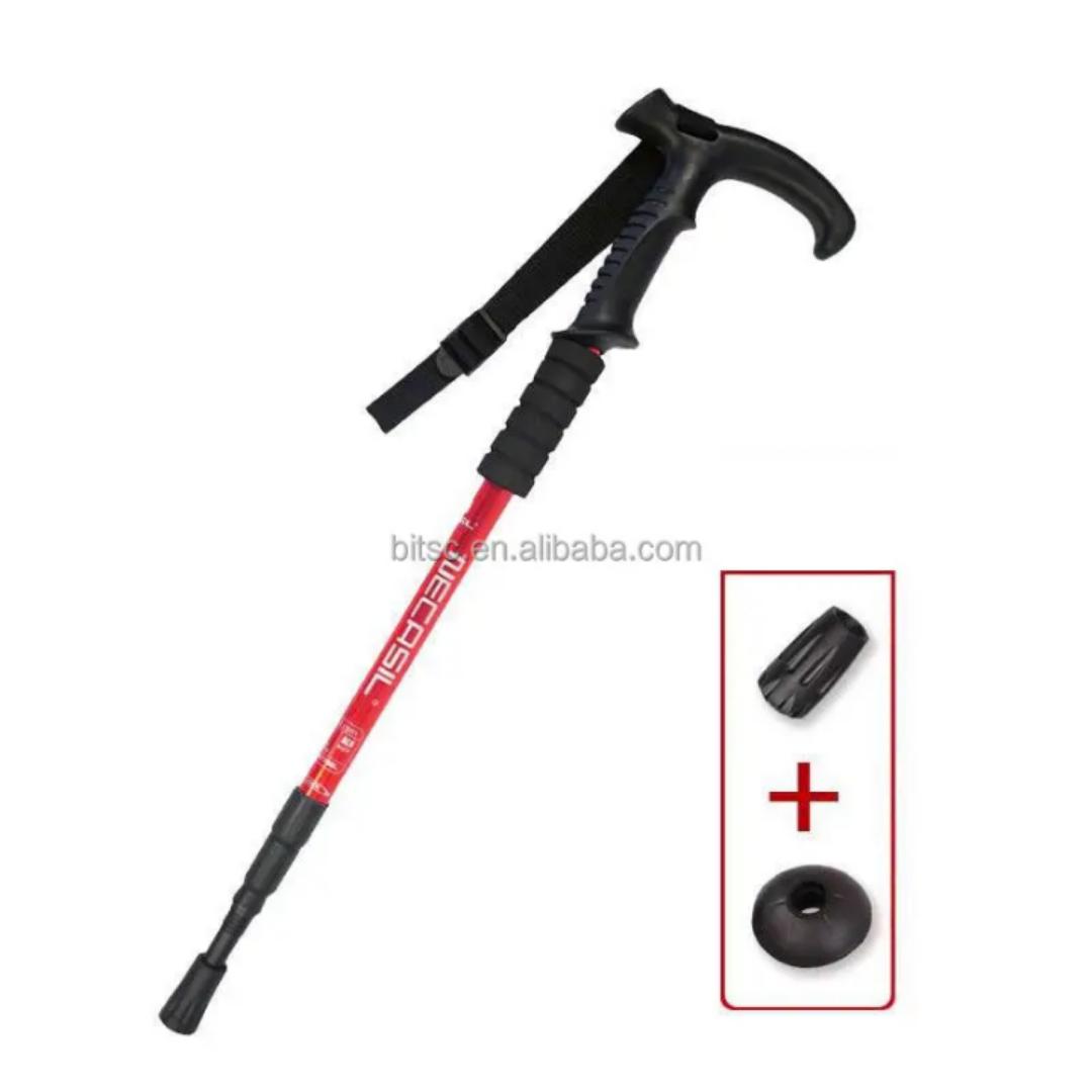 anti shock trekking poles, adjustable aluminium hiking pole, hiking stick