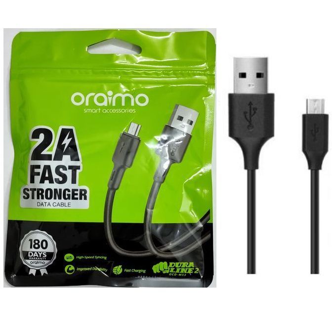 Oraimo Original Android Micro USB 1M 2A Fast Stronger Tybe B Data Cable