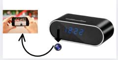 hidden spy clock camera