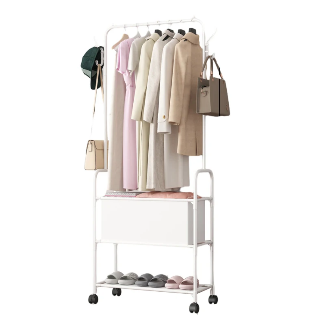 Simple Storage Hangers Coat Racks Bag Racks Shoe Racks and Clothes Metal Detachable Multifunction Flexible Clothing Organizer Bathroom Living roomHotel Supermarket Easy to assemble