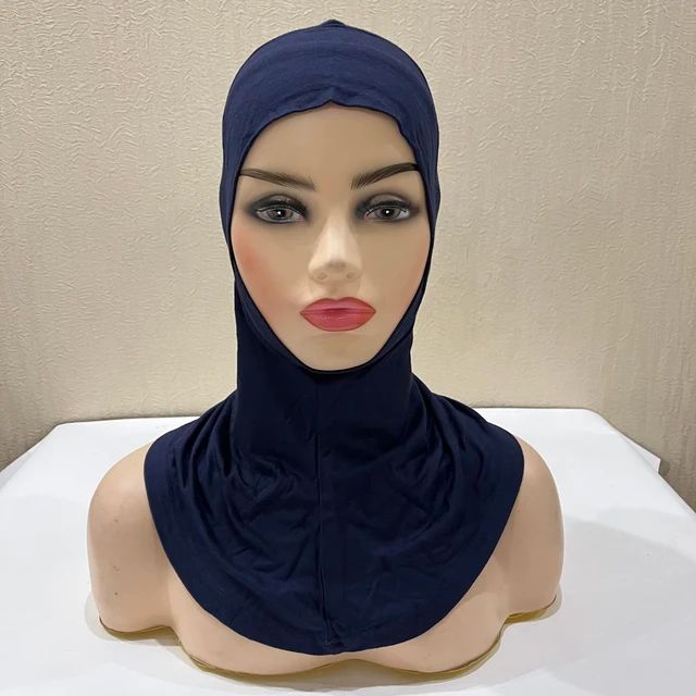 Women Balaclava Ninja Under Hijab Mask bonnet AMAL Muslim Ninja Hijab, Under Scarf Full Neck Cover, Caps Under Scarf, Head Neck Cover Adjustable Stretchy One Size Fits All Soft Cotton Stretch Viscose