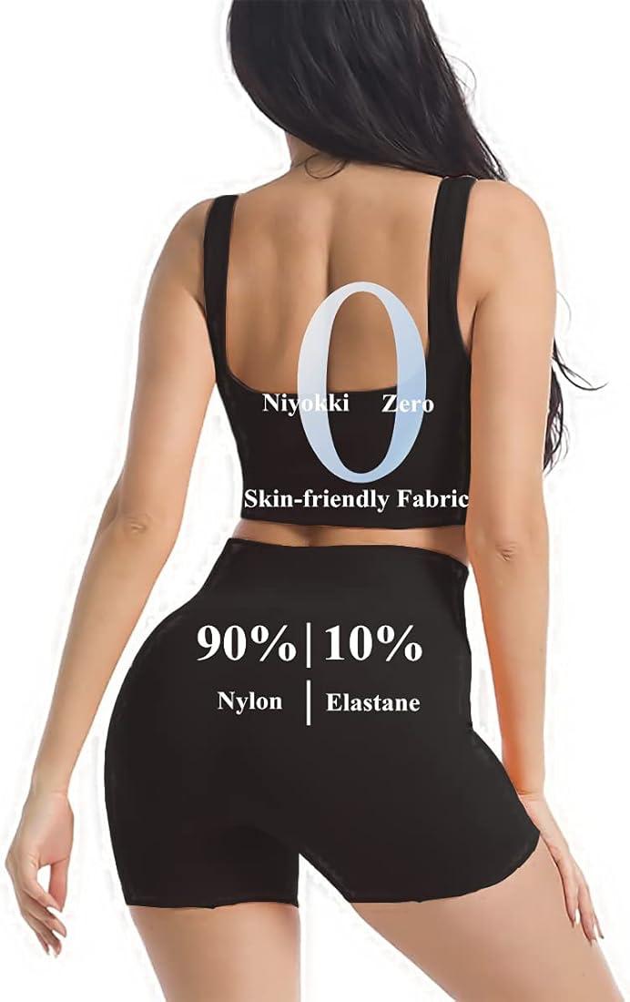 Seamless Yoga Leggings Ribbed Yoga Shorts Set Women High Waist Top Bottom Workout Set Fitness Set  Workout Outfit Lightweight Quick Dry Comfy Breathable Good Quality Athleisure Gym Clothes Gymwear