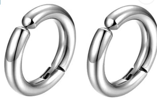 Ear Cuffs Clip-on Hoop Earrings Men & Women Studs Non-Piercing Metal Cuff Clipon Earrings Men Studs Men Tiny Earrings