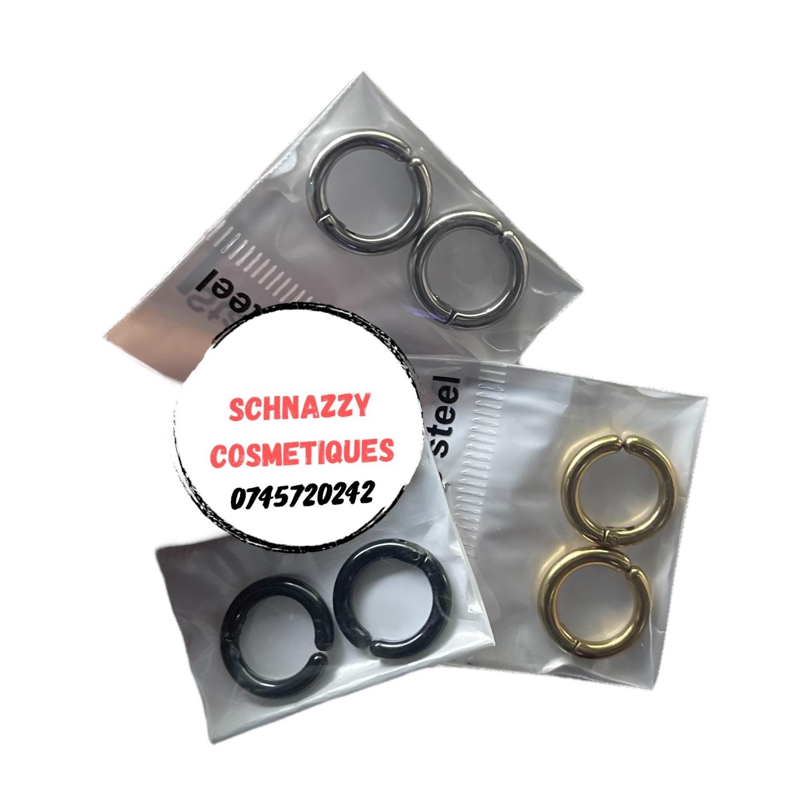 Ear Cuffs Clip-on Hoop Earrings Men & Women Studs Non-Piercing Metal Cuff Clipon Earrings Men Studs Men Tiny Earrings
