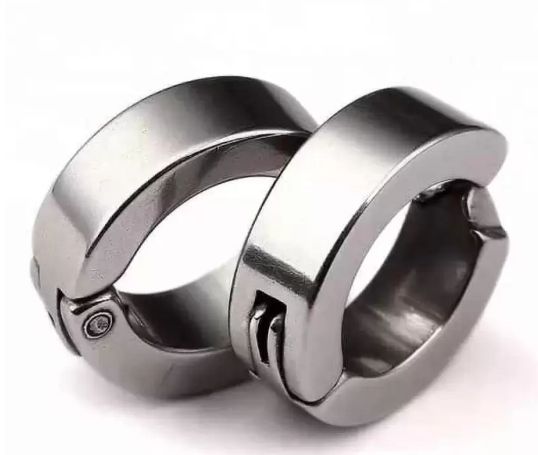 Ear Cuffs Clip-on Hoop Earrings Men & Women Studs Non-Piercing Metal Cuff Non-Piercing Ear Mens Jewelry Stainless Steel Clip-on Earrings