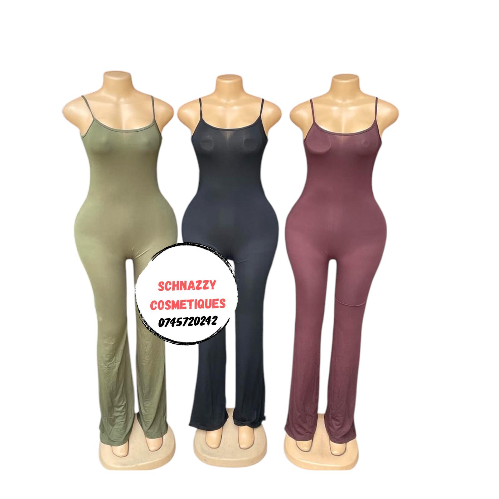 New Arrivals Trending Flared Jumpsuit Lightweight Flared Bottom Wide Leg Pants Women Jumpsuit Casual Fashion One Piece Cami Tank Top JumpSuit Everywhere Wear Ladies Baddie Trendy (Fits Sizes 8-12)