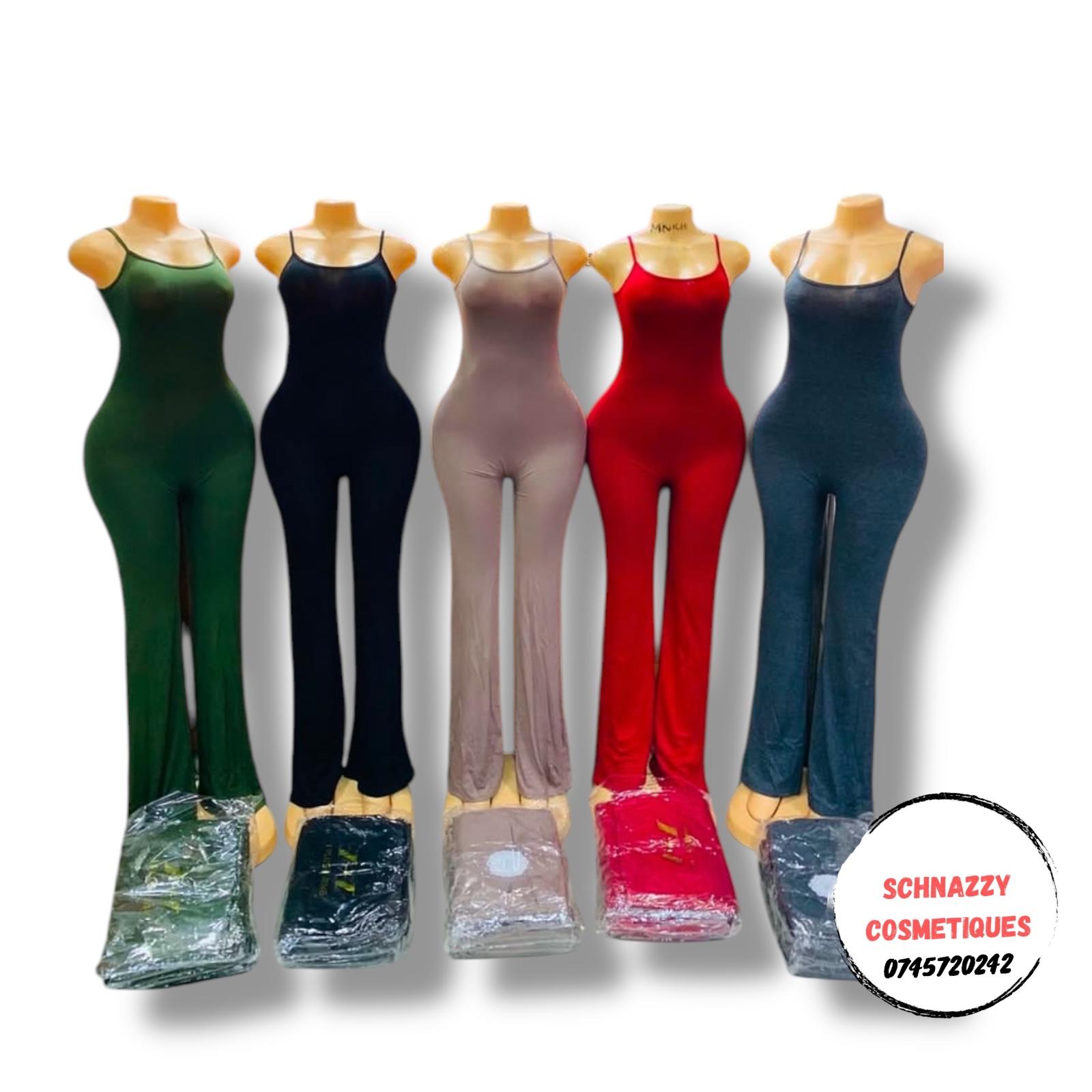 New Arrivals Trending Flared Jumpsuit Lightweight Flared Bottom Wide Leg Pants Women Jumpsuit Casual Fashion One Piece Cami Tank Top JumpSuit Everywhere Wear Ladies Baddie Trendy (Fits Sizes 8-12)