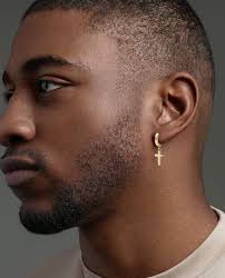 2 Pair Combo Tiny Cross Piercing Earings + 1 Random Pair Colored Magnetic Earrings for Men or Women Magnetic Earring Mens Jewelry Stainless Steel Magnetic Earrings