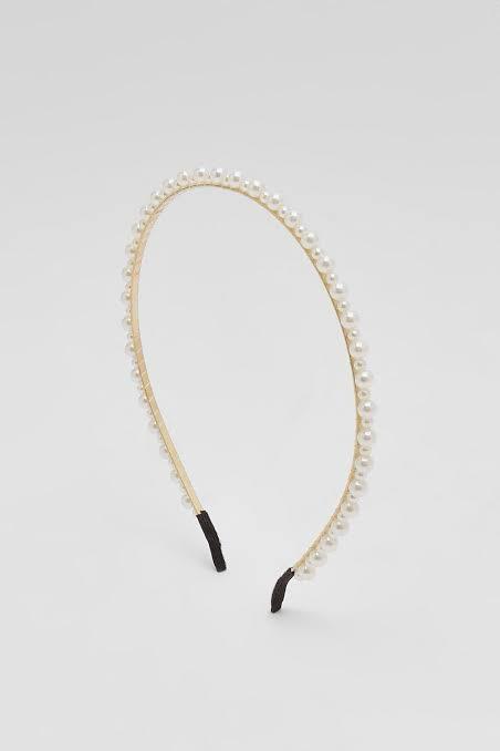 Sale Faux Pearl Bridal Headband 1pc Stunning Rhinestone Tiara Hairband Headdress Chic Gorgeous Feminine Instant Style Transformer Light Easy to Carry