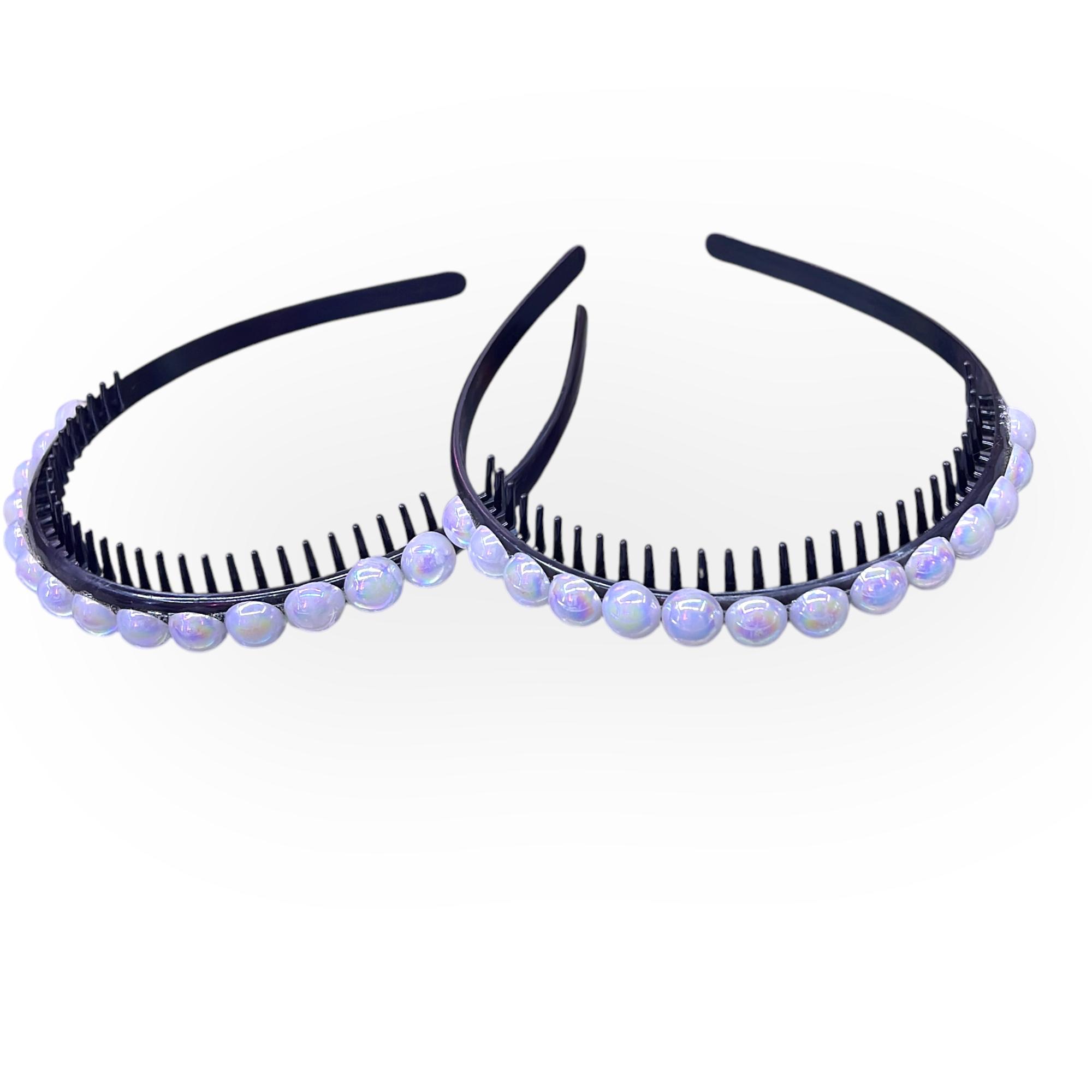 Sale Faux Pearl Bridal Headband 1pc Stunning Rhinestone Tiara Hairband Headdress Chic Gorgeous Feminine Instant Style Transformer Light Easy to Carry