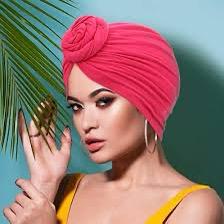Best Seller Fashion Women Pre Tied Soft African Knotted Turbans Indian Style Twisted Turban Stretchy Easy Slip On Lightweight Durable Colorful Statement Piece Women Ladies Headscarf Turban Beanie Cap