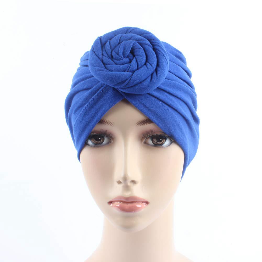 Best Seller Fashion Women Pre Tied Soft African Knotted Turbans Indian Style Twisted Turban Stretchy Easy Slip On Lightweight Durable Colorful Statement Piece Women Ladies Headscarf Turban Beanie Cap