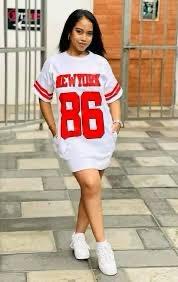 New Arrival Trending Oversized Baseball Jersey Long Tshirt Dress Women Oversized Tees Baseball Tees Numbered Tshirts NFL TShirts Unisex