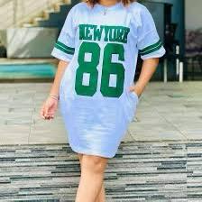 New Arrival Trending Oversized Baseball Jersey Long Tshirt Dress Women Oversized Tees Baseball Tees Numbered Tshirts NFL TShirts Unisex