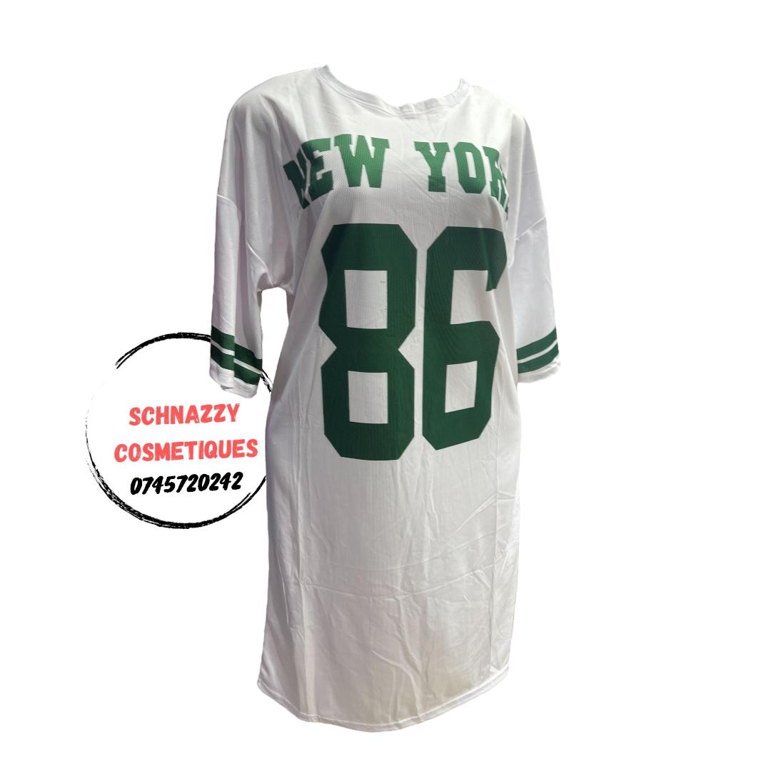 New Arrival Trending Oversized Baseball Jersey Long Tshirt Dress Women Oversized Tees Baseball Tees Numbered Tshirts NFL TShirts Unisex