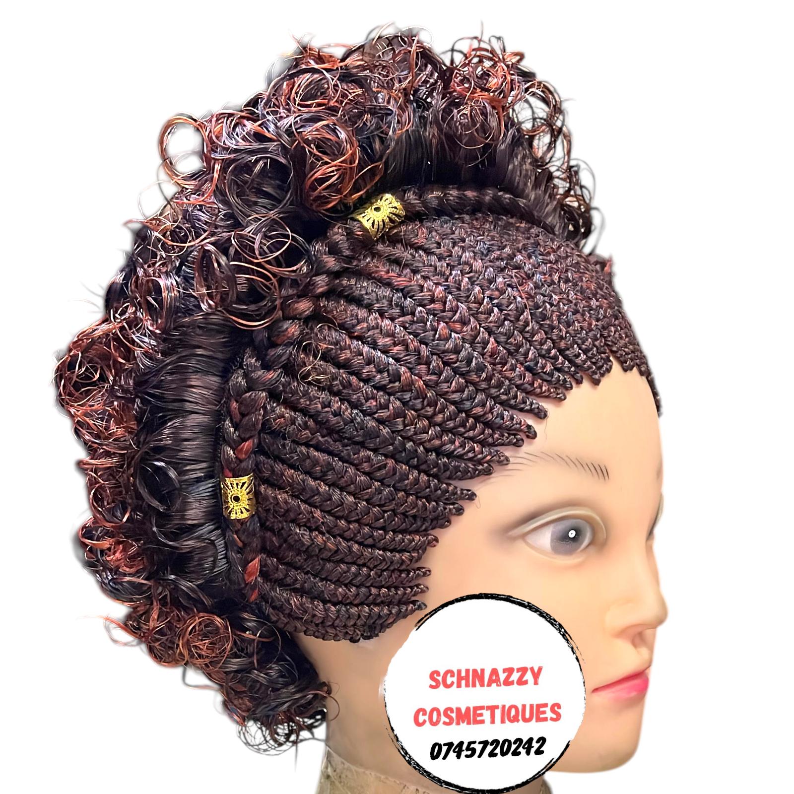 New Trending Half Braided Half Curly Extensions Weave Wig Quick Braid Wig Affordable Wigs Mom Wig Mother's Gift Ideas Lovely Wigs Bob Wig Short Wig