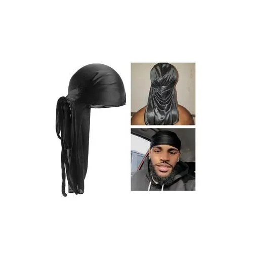 Men's Women Unisex Durag Du-rag Bandana Sports Scarf Head Wrap Tie Down Durag for Waves (Silk, velvet)