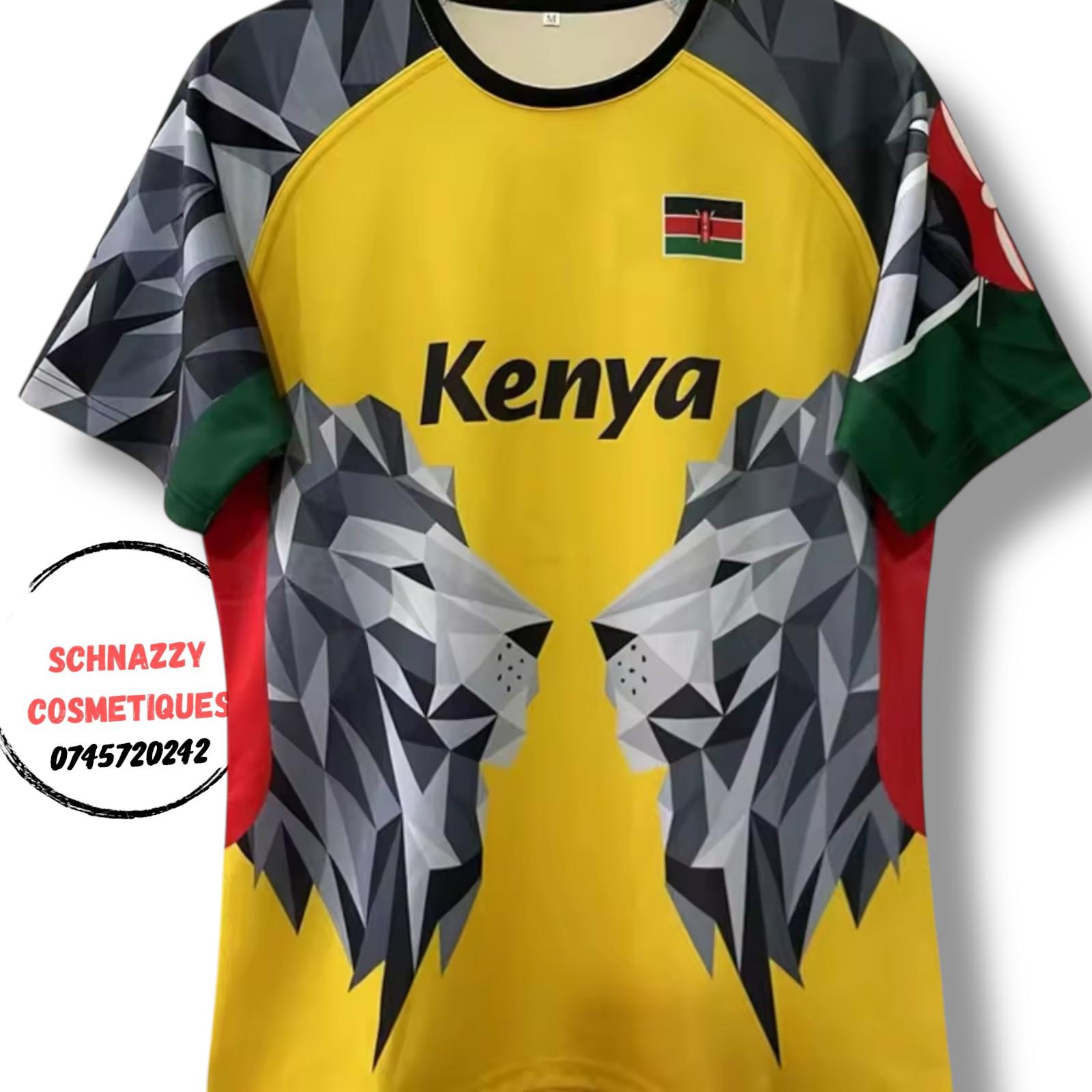 NEW TREND Unisex Kenyan Jersey Team Kenya RUGBY Jersey Kenyan Flag Soccer Soka Football Futaa Match Kenya Tshirt Weekend Daywear Gym Fitness Gameday Streetwear Airport Aesthetics Chill Travel Errands