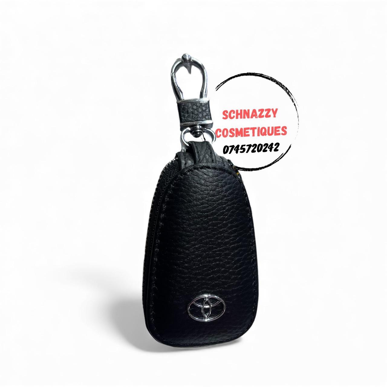 Multifunction Car Key Protector Pouch PU Leather Cover Safely Protect From Dilapidation Scratch Damage Loss Car Keyholder Keychain Bag Key Case Fits IDs Small Snugly Compact Fits Bag Back Pocket