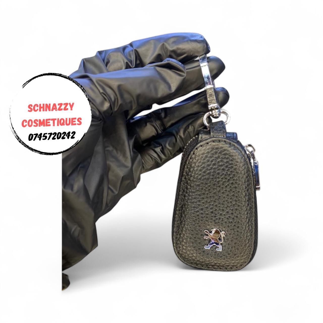 Multifunction Car Key Protector Pouch PU Leather Cover Safely Protect From Dilapidation Scratch Damage Loss Car Keyholder Keychain Bag Key Case Fits IDs Small Snugly Compact Fits Bag Back Pocket