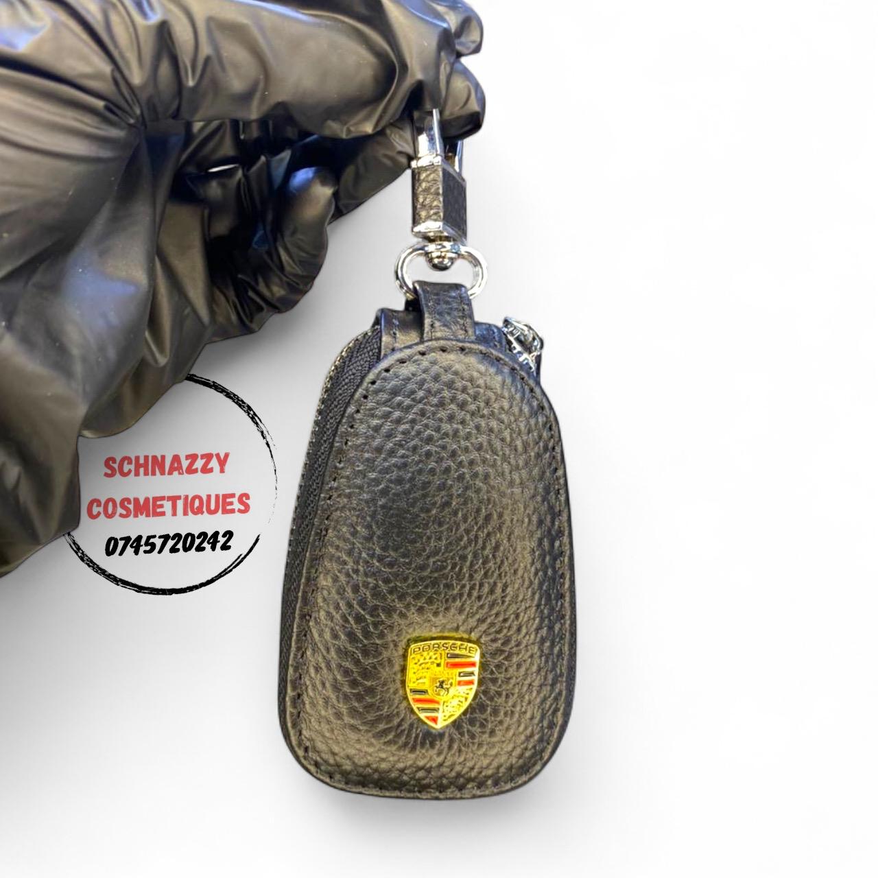 Multifunction Car Key Protector Pouch PU Leather Cover Safely Protect From Dilapidation Scratch Damage Loss Car Keyholder Keychain Bag Key Case Fits IDs Small Snugly Compact Fits Bag Back Pocket