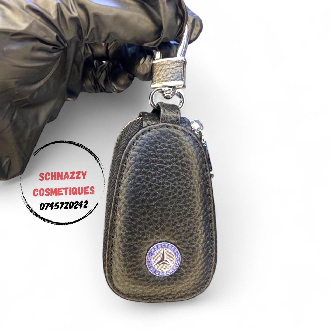 Multifunction Car Key Protector Pouch PU Leather Cover Safely Protect From Dilapidation Scratch Damage Loss Car Keyholder Keychain Bag Key Case Fits IDs Small Snugly Compact Fits Bag Back Pocket