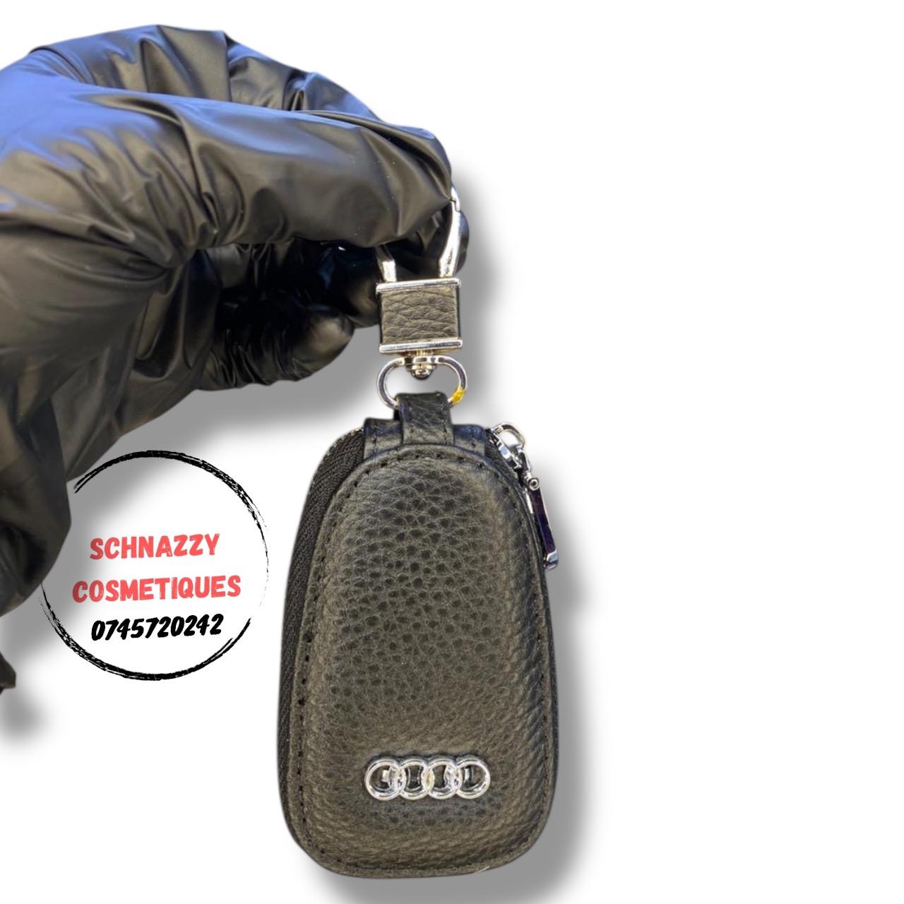 Multifunction Car Key Protector Pouch PU Leather Cover Safely Protect From Dilapidation Scratch Damage Loss Car Keyholder Keychain Bag Key Case Fits IDs Small Snugly Compact Fits Bag Back Pocket