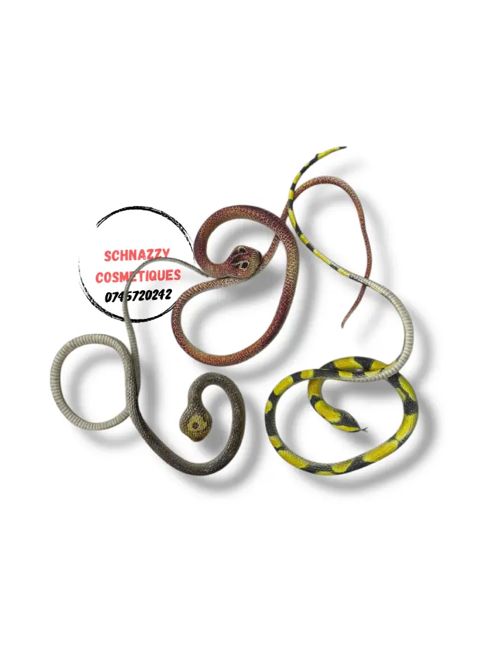 Realistic Rubber Snake Toys Soft Elastic Pranks Scare Off Pest Birds Halloween Pranks Practical Jokes