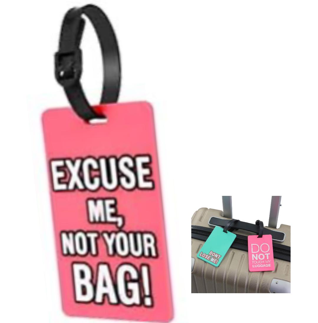 Personality Fun Unique Luggage Tag Travel Baggage Gym Backpacks Schoolbag Tag Suitcase Identify Labels