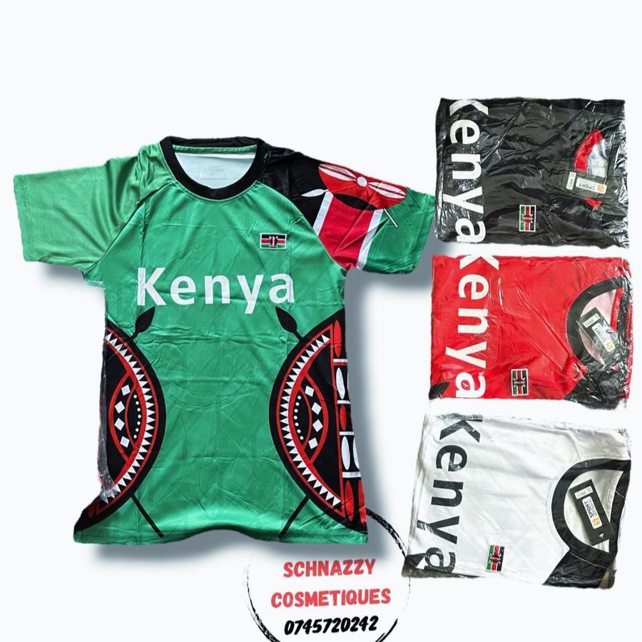 NEW Roundneck Kenyan Jersey Team Kenya Jersey Kenyan Flag Soccer Soka Football Futaa Match Kenya Tshirt Weekend Daywear Gym Fitness Gameday Streetwear Airport Aesthetics Chill Travel Errands