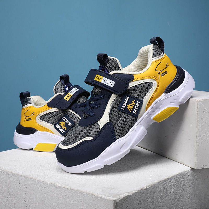 Viatu vya Watoto 2025 Kenya - Boys Non-Slip Sports Shoes Age 5-12, Breathable Mesh Sneakers School Casual Easy Slip-On Rainy Season No Lace